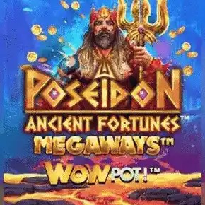 Ancient Fortunes: Poseidon WowPot! MEGAWAYS logo – Megaways by Triple Edge Studios at Spinko24