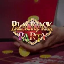 Blackjack Party slot visual from Evolution available on spinko24.fyi