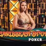 Caribbean Stud Poker casino game by Evolution – featured logo at Spinko24